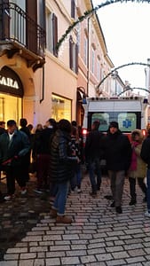 ambulanza in via Cavour